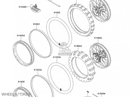 WHEELS/TIRES - KX500-E13 KX500 2001 USA CANADA