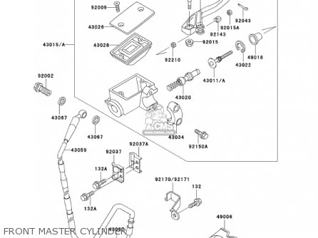 FRONT MASTER CYLINDER - KX500-E13 KX500 2001 USA CANADA
