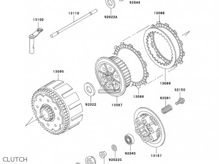 CLUTCH - KX500-E13 KX500 2001 USA CANADA
