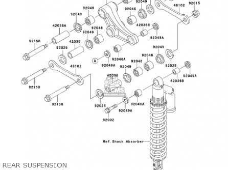 Kawasaki KX500-E14 KX500 2002 USA CANADA parts lists and schematics