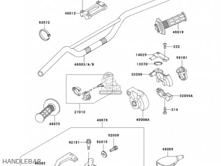 HANDLEBAR - KX500-E14 KX500 2002 USA CANADA
