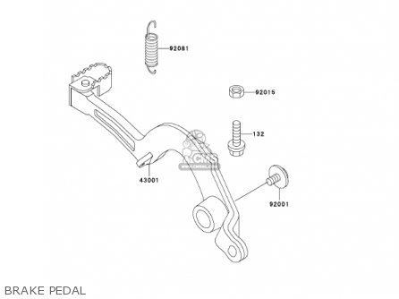 BRAKE PEDAL - KX500-E14 KX500 2002 USA CANADA
