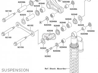 Kawasaki KX500-E15 2003 EUROPE parts lists and schematics