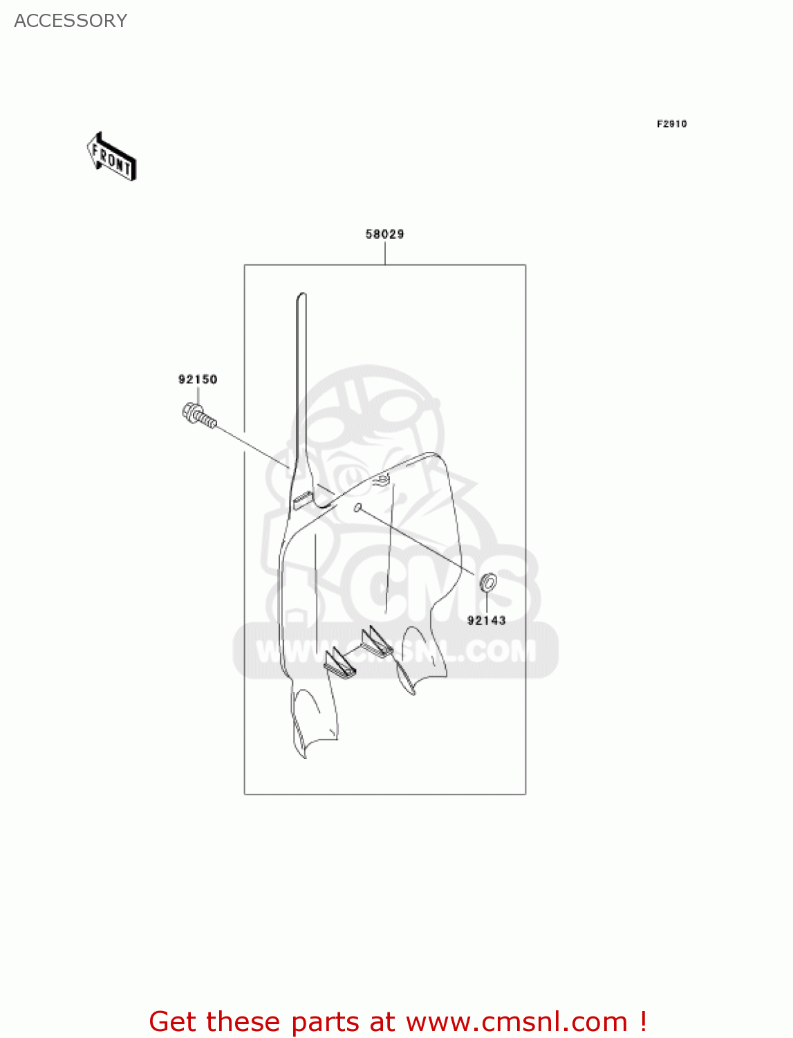 ACCESSORY KX500-E15 KX500 2003 USA CANADA