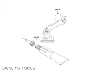 OWNER'S TOOLS - KX500-E15 KX500 2003 USA CANADA