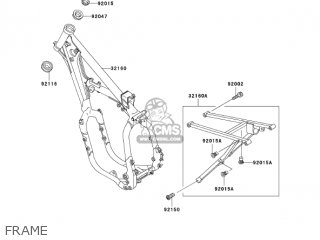 FRAME - KX500-E15 KX500 2003 USA CANADA