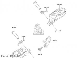FOOTRESTS - KX500-E15 KX500 2003 USA CANADA
