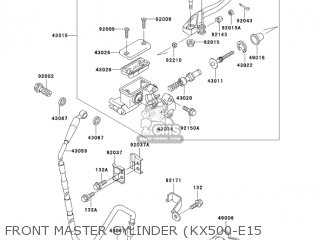 FRONT MASTER CYLINDER (KX500-E15 - KX500-E15 KX500 2003 USA CANADA