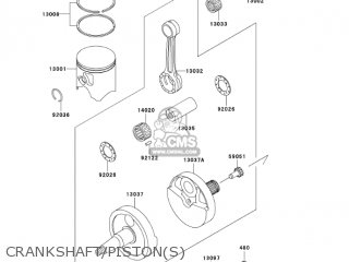 CRANKSHAFT/PISTON(S) - KX500-E15 KX500 2003 USA CANADA