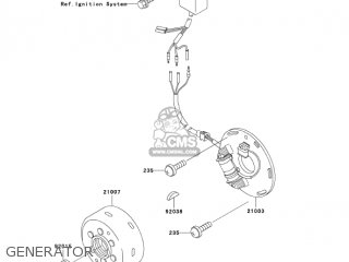 Kawasaki KX500-E16 KX500 2004 USA CANADA parts lists and schematics