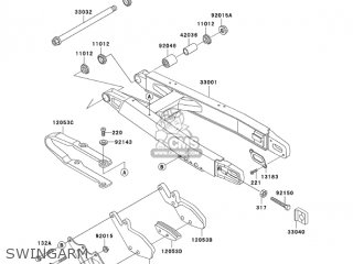 Kawasaki KX500-E16 KX500 2004 USA CANADA parts lists and schematics