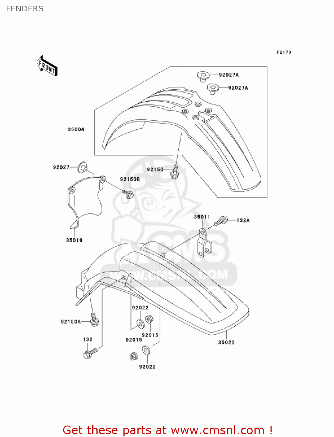 FENDERS KX500-E16 KX500 2004 USA CANADA