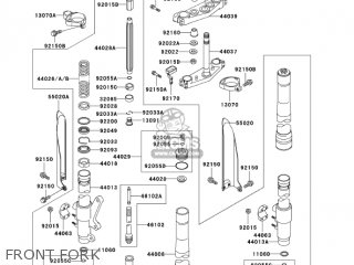 FRONT FORK - KX500-E16 KX500 2004 USA CANADA