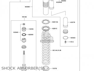 SHOCK ABSORBER(S) - KX500-E16 KX500 2004 USA CANADA