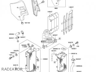 RADIATOR - KX500-E16 KX500 2004 USA CANADA