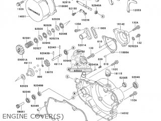 ENGINE COVER(S) - KX500-E16 KX500 2004 USA CANADA