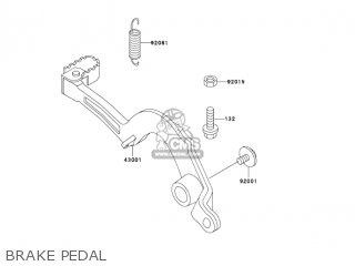 BRAKE PEDAL - KX500-E16 KX500 2004 USA CANADA