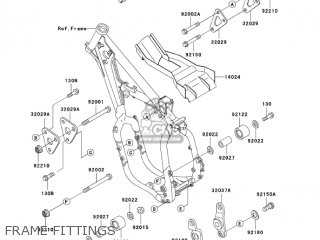 FRAME FITTINGS - KX500-E16 KX500 2004 USA CANADA