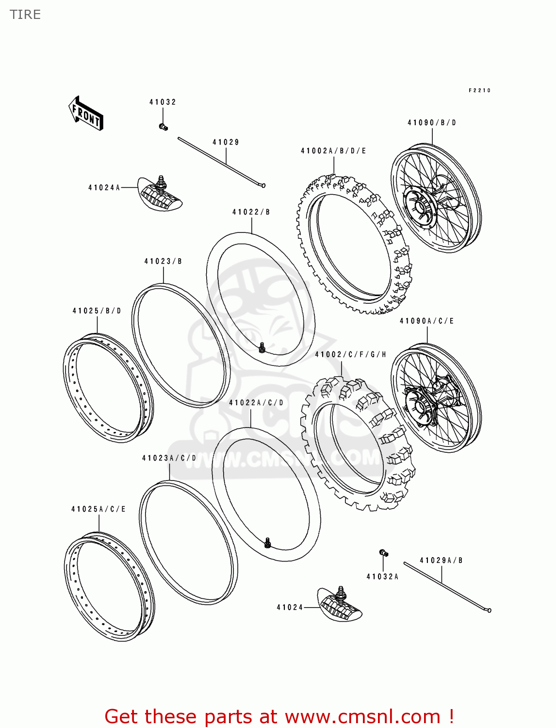 TIRE KX500-E2 1990 EUROPE UK AL AS