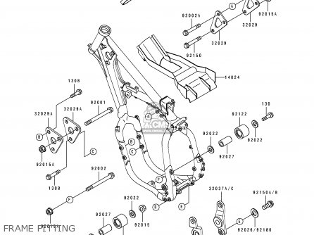 FRAME FITTING - KX500-E2 1990 USA CANADA