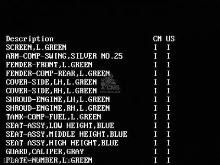 1989 KX500-E1     00 - KX500-E2 1990 USA CANADA