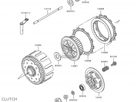 CLUTCH - KX500-E3 1991 USA CANADA