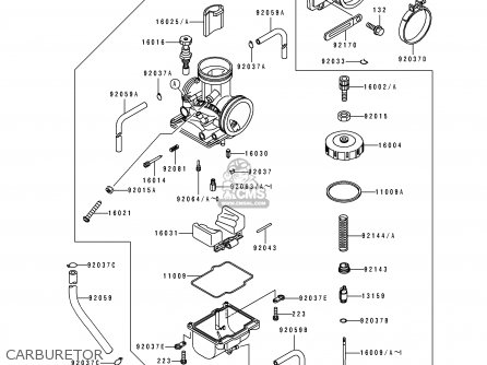CARBURETOR - KX500-E3 1991 USA CANADA