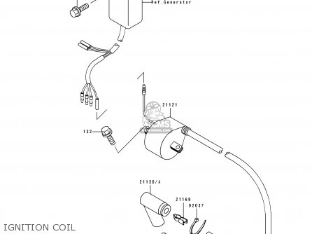IGNITION COIL - KX500-E3 1991 USA CANADA