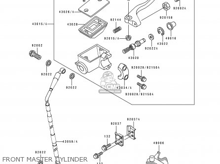 FRONT MASTER CYLINDER - KX500-E3 1991 USA CANADA