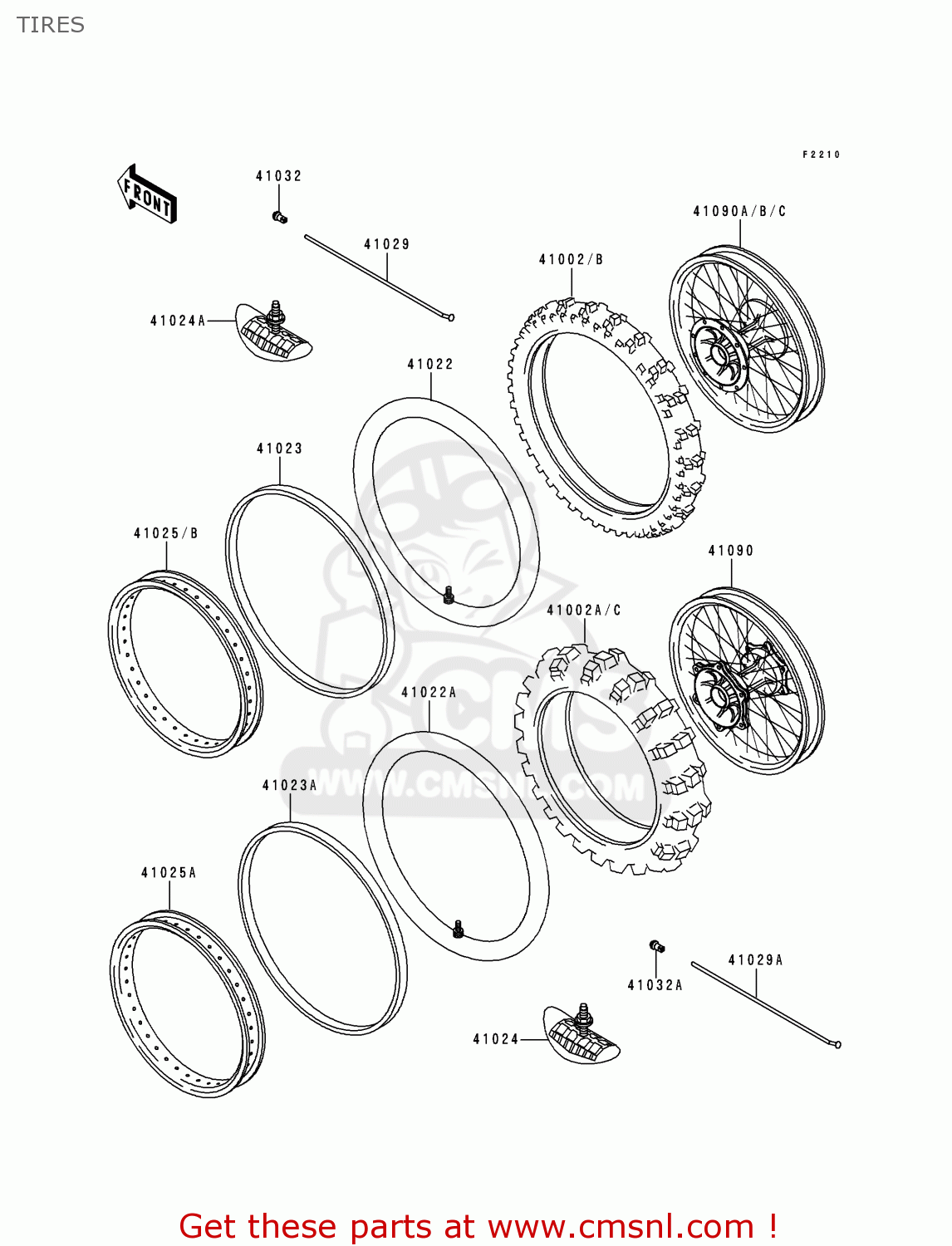 TIRES KX500-E4 1992 EUROPE AS