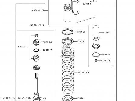 SHOCK ABSORBER(S) - KX500-E4 1992 EUROPE AS