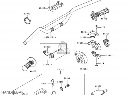 HANDLEBAR - KX500-E4 1992 EUROPE AS