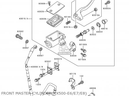 FRONT MASTER CYLINDER(KX500-E6/E7/E8) - KX500-E6 1994 EUROPE AS
