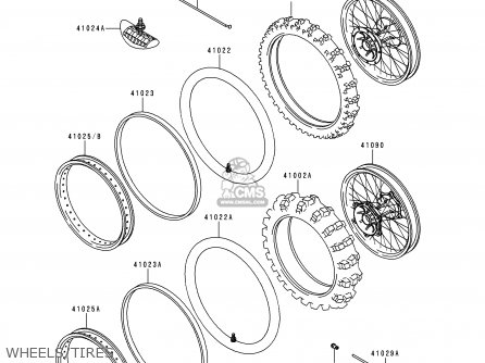 WHEELS/TIRES - KX500-E6 1994 USA CANADA