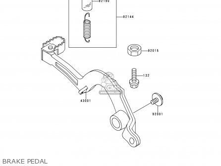 BRAKE PEDAL - KX500-E7 1995 EUROPE AS