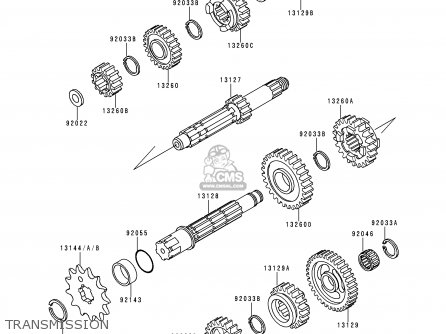 TRANSMISSION - KX500-E7 1995 USA CANADA