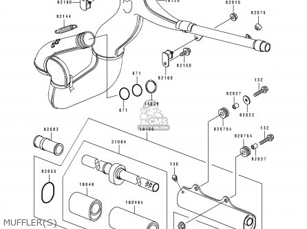 MUFFLER(S) - KX500-E9 1997 EUROPE AS