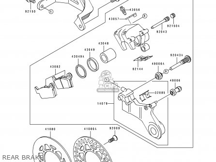 REAR BRAKE - KX500-E9 1997 EUROPE AS