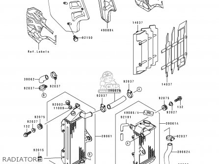 RADIATOR - KX500-E9 1997 USA CANADA
