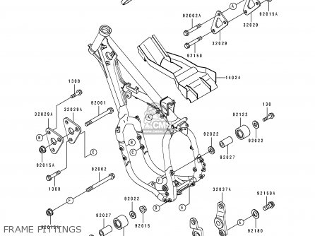 FRAME FITTINGS - KX500-E9 1997 USA CANADA