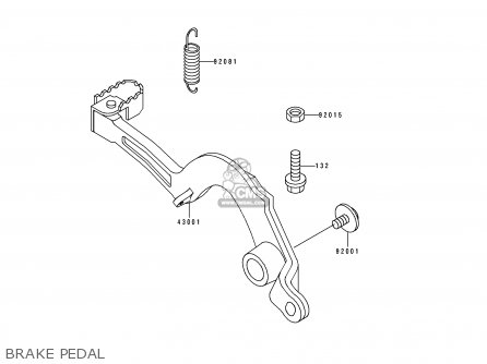 BRAKE PEDAL - KX500-E9 1997 USA CANADA