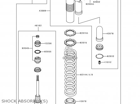 SHOCK ABSORBER(S) - KX500-E9 1997 USA CANADA