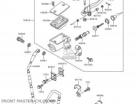 FRONT MASTER CYLINDER - KX500-E9 1997 USA CANADA