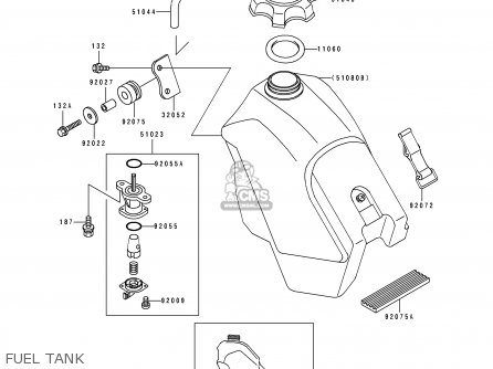 FUEL TANK - KX500-E9 1997 USA CANADA