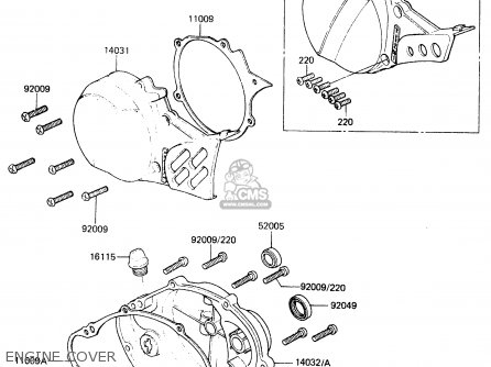 ENGINE COVER - KX60-A1 1983 A1/A2