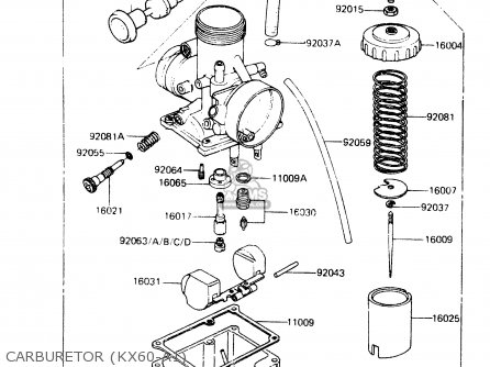 CARBURETOR (KX60-A1) - KX60-A1 1983 A1/A2