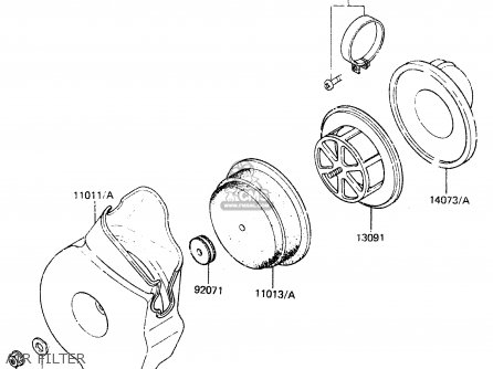 AIR FILTER - KX60-A1 1983 A1/A2