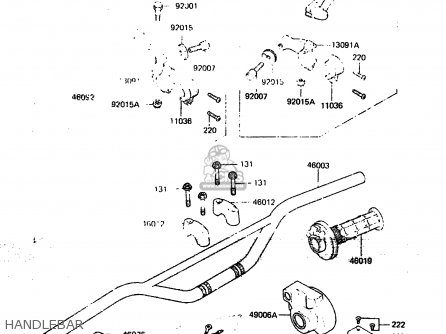 HANDLEBAR - KX60-A1 1983 A1/A2