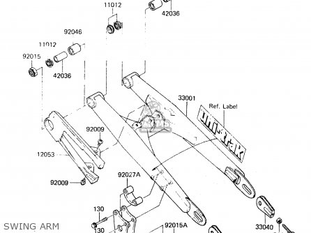 SWING ARM - KX60-A1 1983 A1/A2