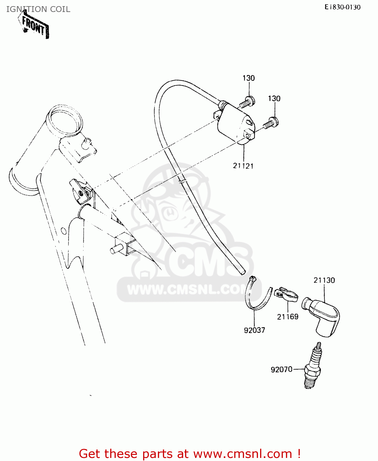 IGNITION COIL KX60-A2 1984 A1/A2
